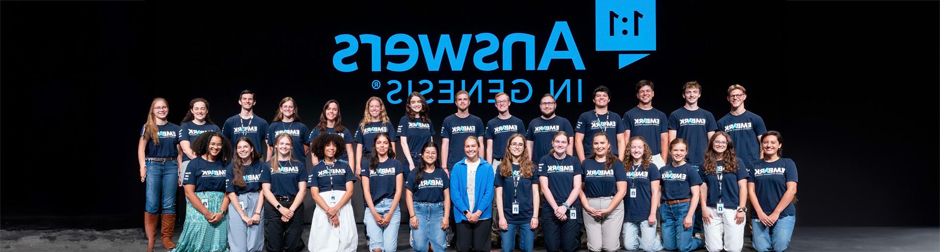 College students including six from Cedarville University served as interns with Answers in Genesis in summer of 2024